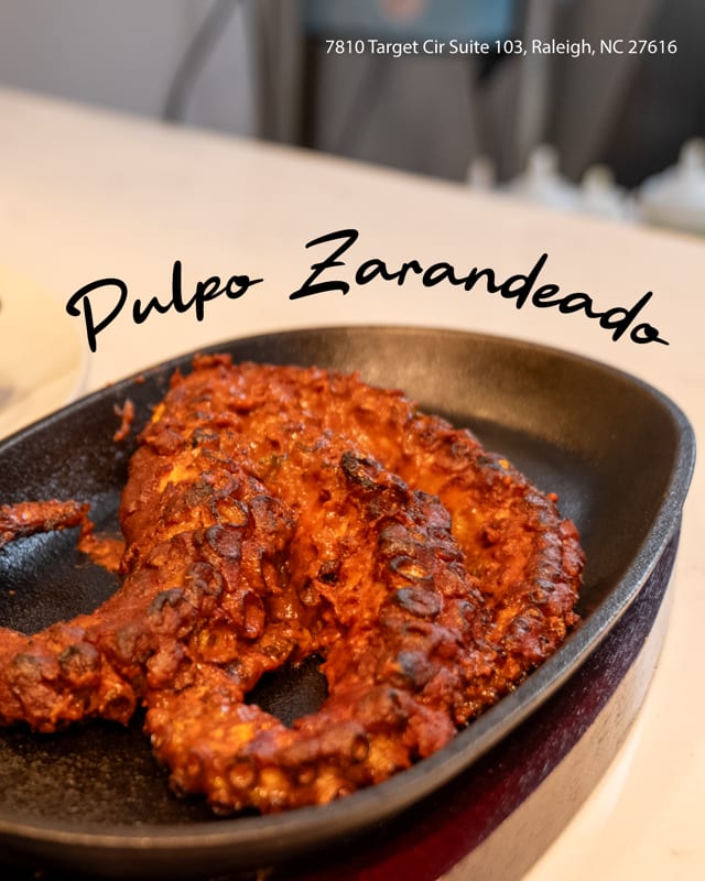 Pulpo Zarandeado a la Parrilla.